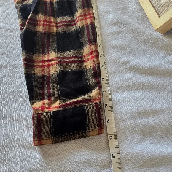 Maurices Black and Red Plaid Button-Down Shirt - Picture 6 of 7